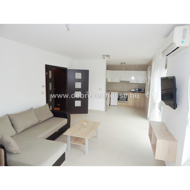 2 bedrooms, american style living room, huge terrace flat at a newer building 